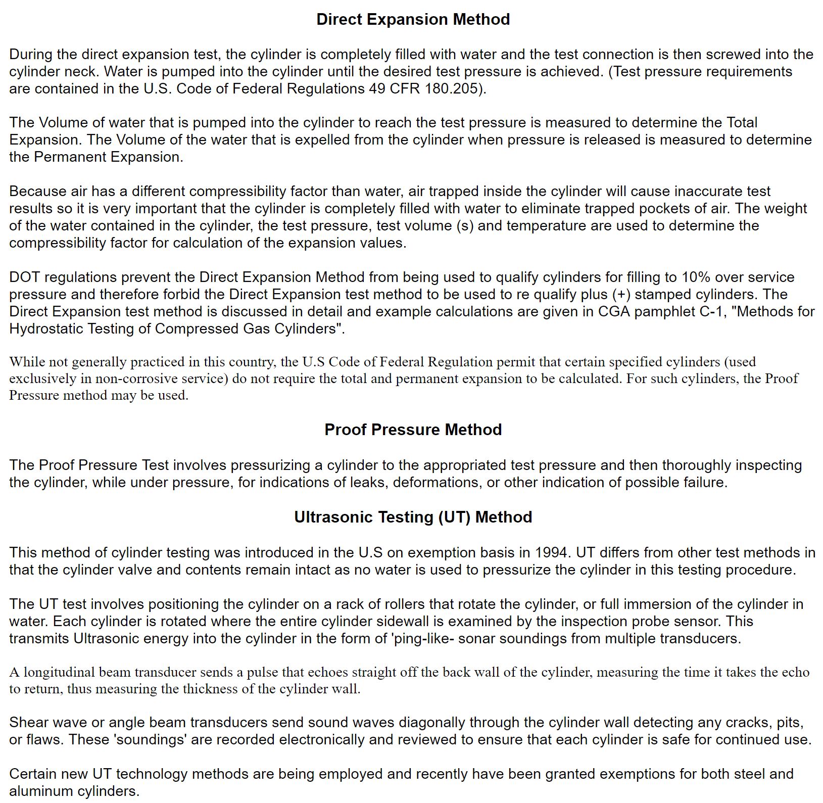 Cylinder Testing Methods 2